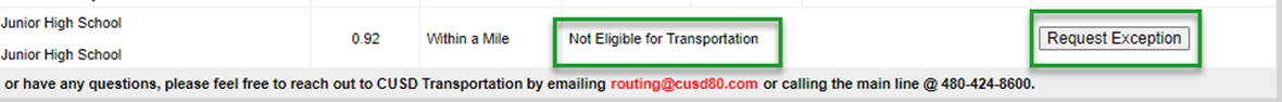 How to request an exception